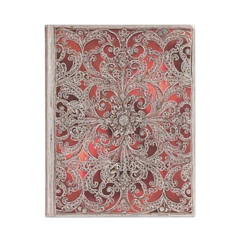 

Garnet Silver Filigree Collection Ultra Unlined Softcover Flexi Journal by Abigail WheatleyHeloise Mab-Paperback