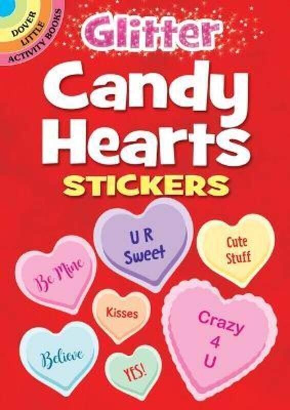 

Glitter Candy Hearts Stickers.paperback,By :Dover Publications