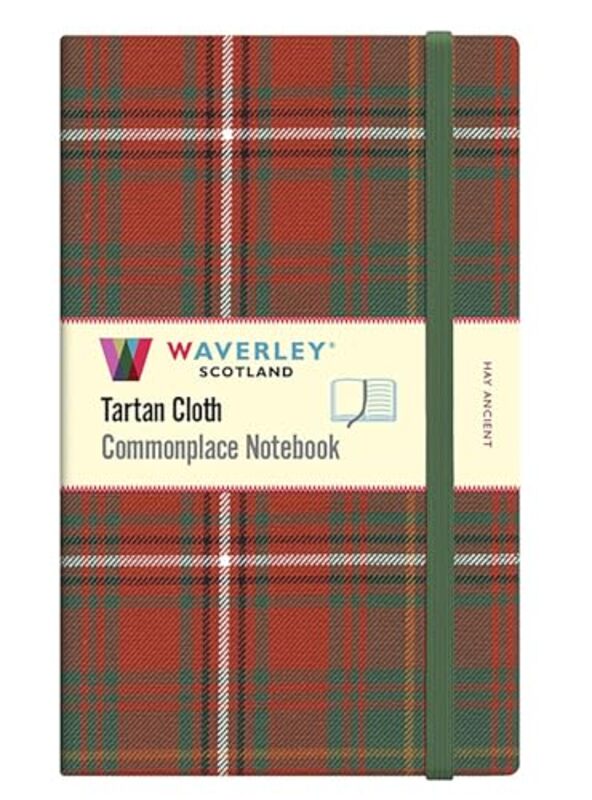 Waverley Tartan Commonplace Hay Ancient Large 21 X 13CM Notebook by Kiki Ely-Hardcover