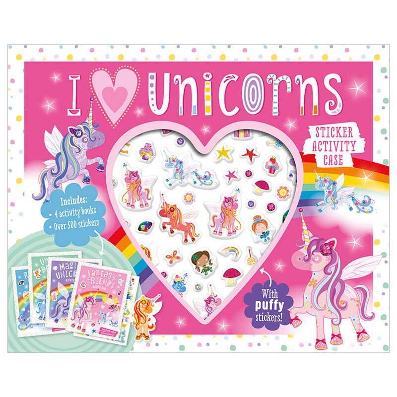 

I Love Unicorns Sticker Activity Case, Paperback Book, By: Make Believe Ideas
