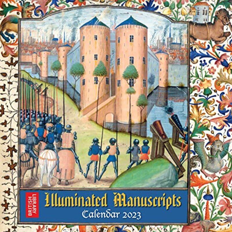 

British Library Illuminated Manuscripts Wall Calendar 2023 by Flame Tree Studio - Paperback