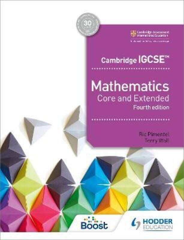 

Cambridge IGCSE Mathematics Core and Extended 4th edition.paperback,By :Ric Pimentel