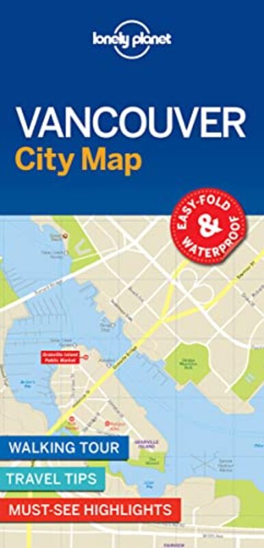 Lonely Planet Vancouver City Map,Paperback by Lonely Planet