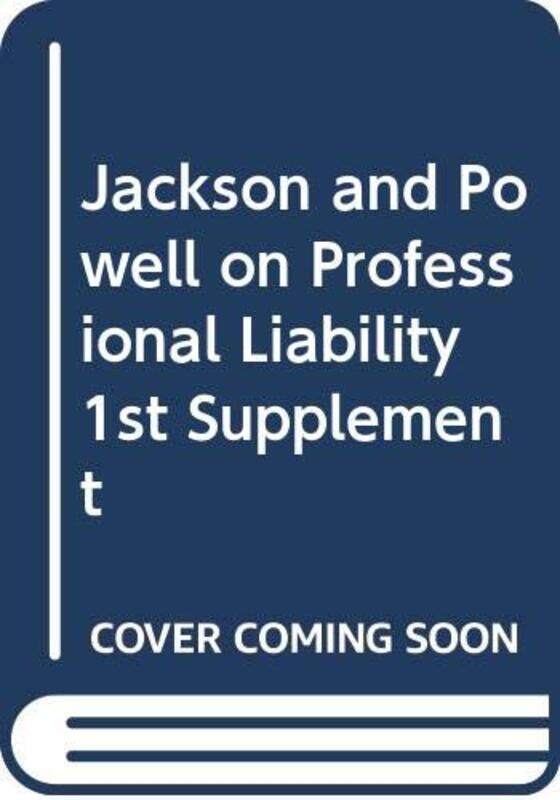 

Jackson and Powell on Professional Liability by David DoranBob Cather-Paperback