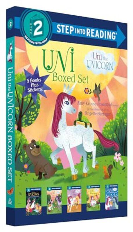 

Uni The Unicorn Step Into Reading Boxed Set Uni Brings Spring; Unis First Sleepover; Uni Goes To S By Rosenthal, Amy Krouse - Barrager, Brigette Paper