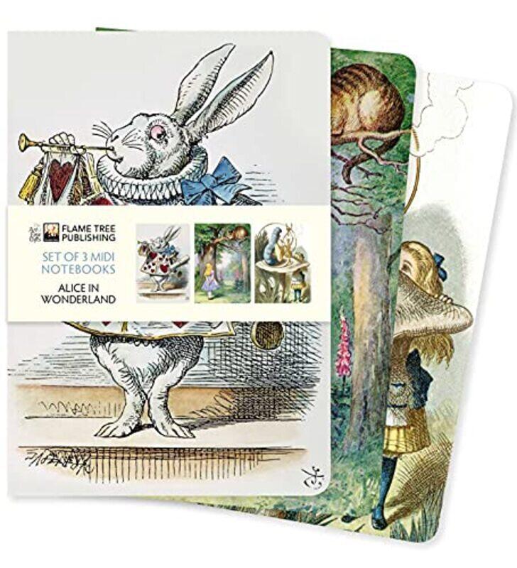 

Alice In Wonderland Midi Notebook Collection By Flame Tree Studio Paperback