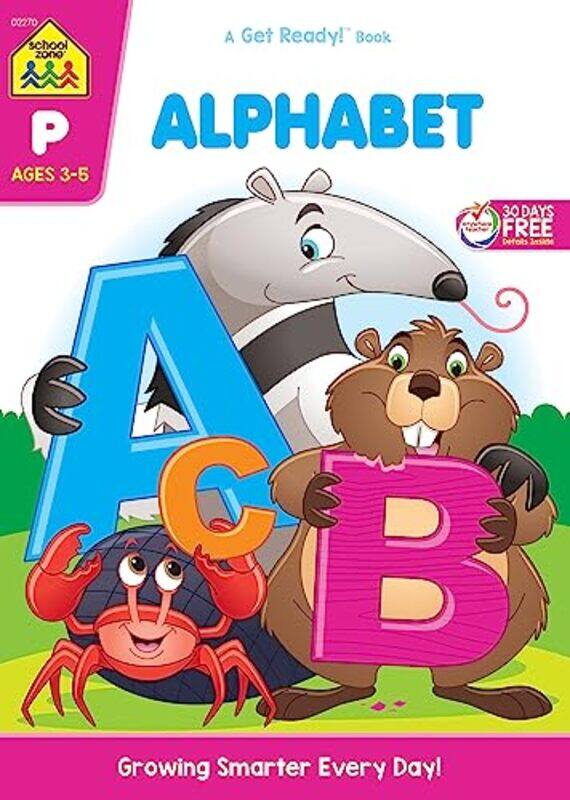 

School Zone Alphabet 64Page Workbook by Zone, School Paperback