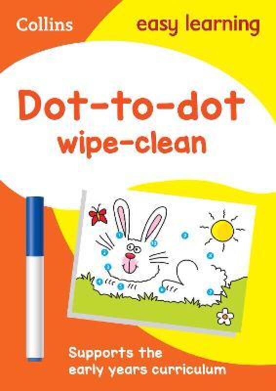 Dot-to-Dot Age 3-5 Wipe Clean Activity Book: Prepare for Preschool with easy home learning (Collins.paperback,By :Collins Easy Learning