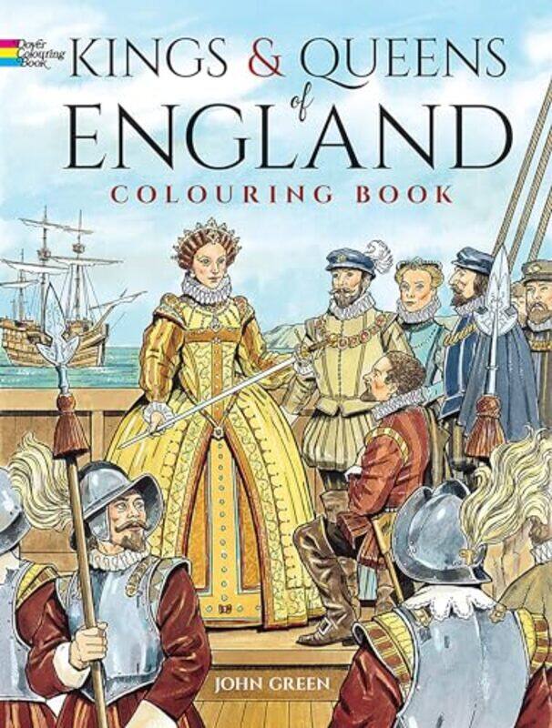

Kings and Queens of England Coloring Book by John Green-Paperback