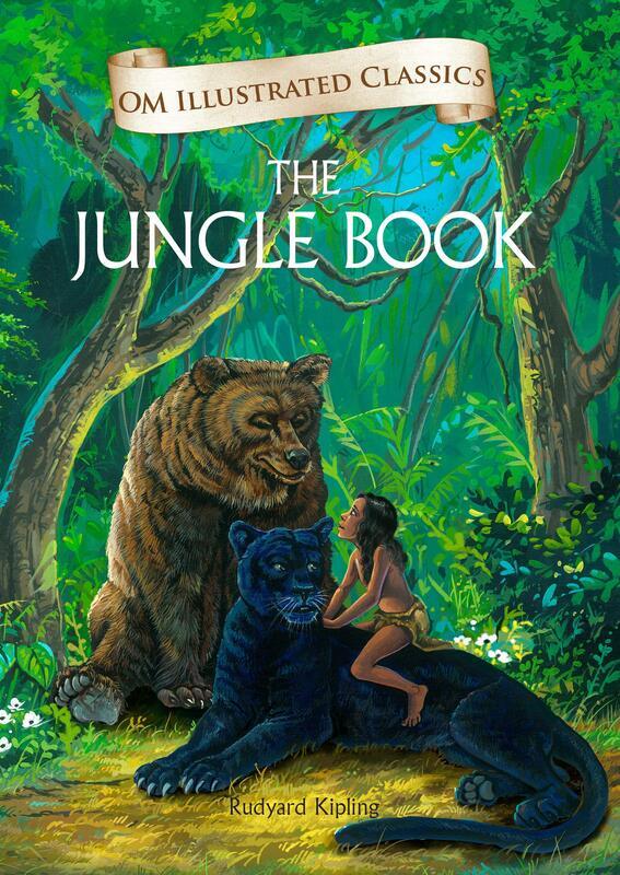 The Jungle Book: Om Illustrated Classics, Hardcover Book, By: Rudyard Kipling