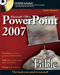 PowerPoint 2007 Bible, Paperback Book, By: Faithe Wempen