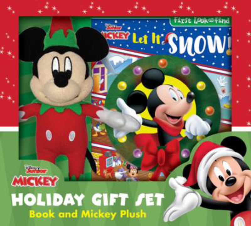 

Disney Junior Mickey Mouse Clubhouse: Let It Snow! Holiday Gift Set: Book and Mickey Plush, Hardcover Book, By: Pi Kids