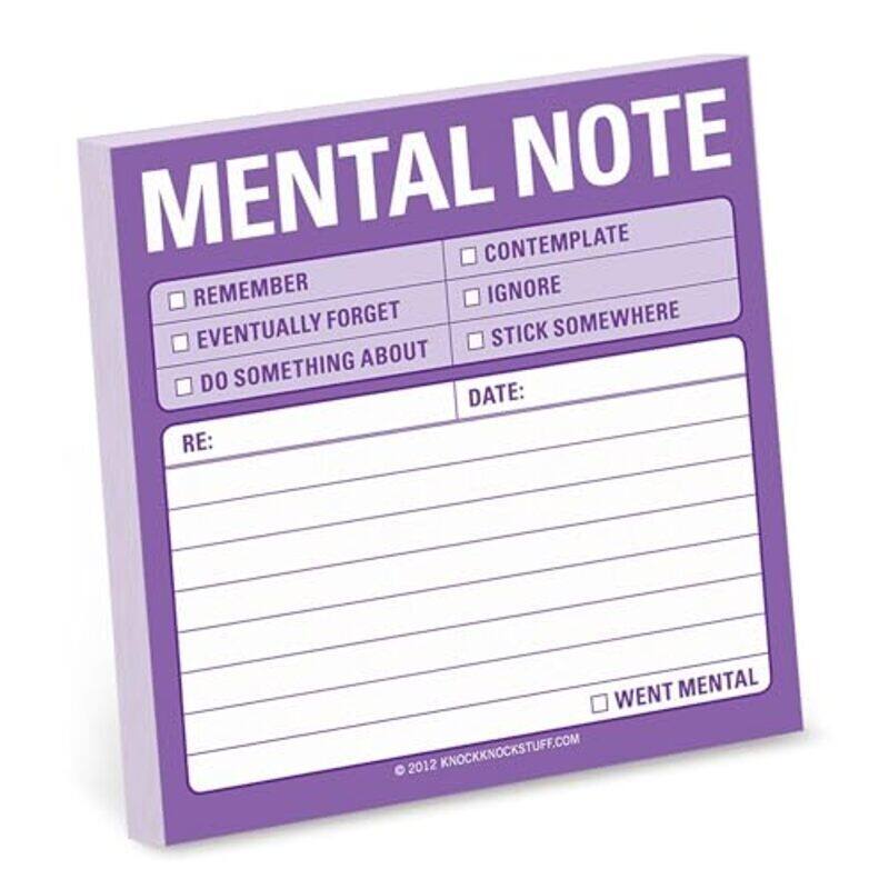 

Knock Knock Sticky Mental Note By Knock Knock - Paperback