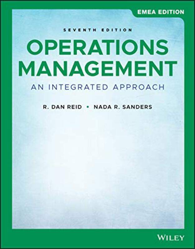 

Operations Management by R Dan University of New Hampshire ReidNada R Wright State University Sanders-Paperback