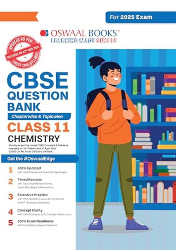 

Oswaal Cbse Question Bank Class 11 Chemistry Chapterwise And Topicwise Solved Papers For 2025 Exams by Oswaal Books and Learning Pvt Ltd-Paperback
