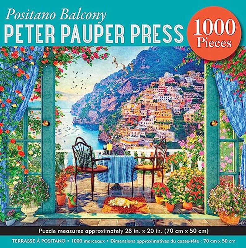 Positano Balcony 1000-Piece Puzzle , Hardcover by Peter Pauper Press