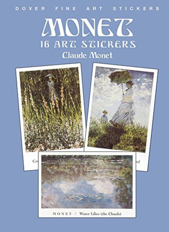 

Monet 16 Art Stickers By Monet Claude Paperback