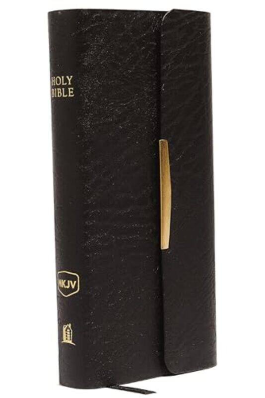 

Nkjv Checkbook Bible Compact Bonded Leather Black Wallet Style Red Letter Holy Bible New Kin,Paperback By Thomas Nelson