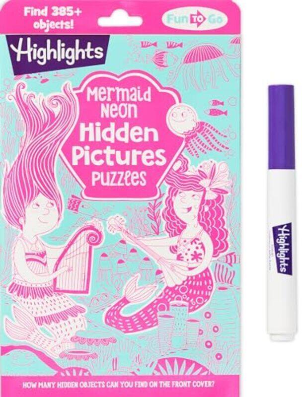 

Mermaid Neon Hidden Pictures Puzzles Highlights Paperback