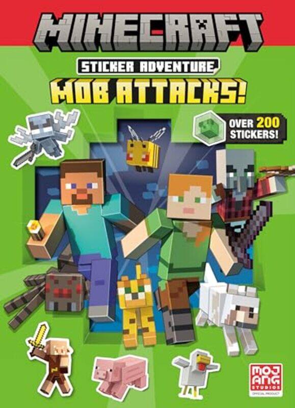 

Minecraft Sticker Adv Mob Attacks By Random House - Paperback