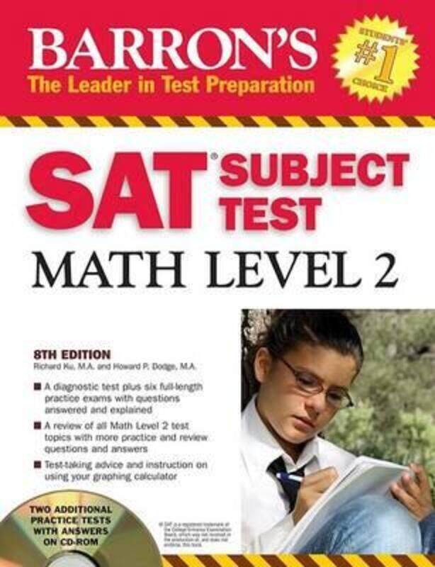 

Barron's SAT Subject Test Math Level 2 2008 With CD-ROM.paperback,By :Richard Ku M.A.