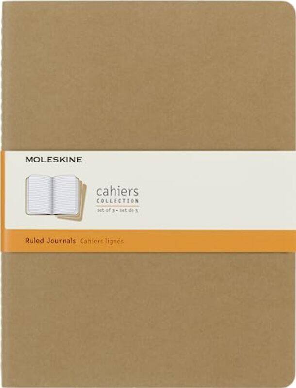 

Moleskine Ruled Cahier Xl Kraft Cover 3 Set by Moleskine..Paperback