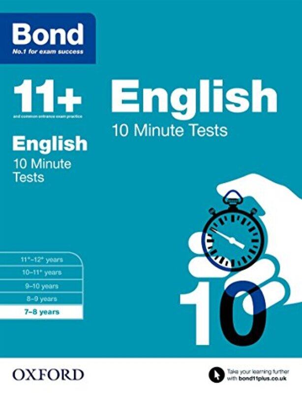 

Bond 11+: English: 10 Minute Tests: 78 years Paperback by Lindsay, Sarah - Bond 11+