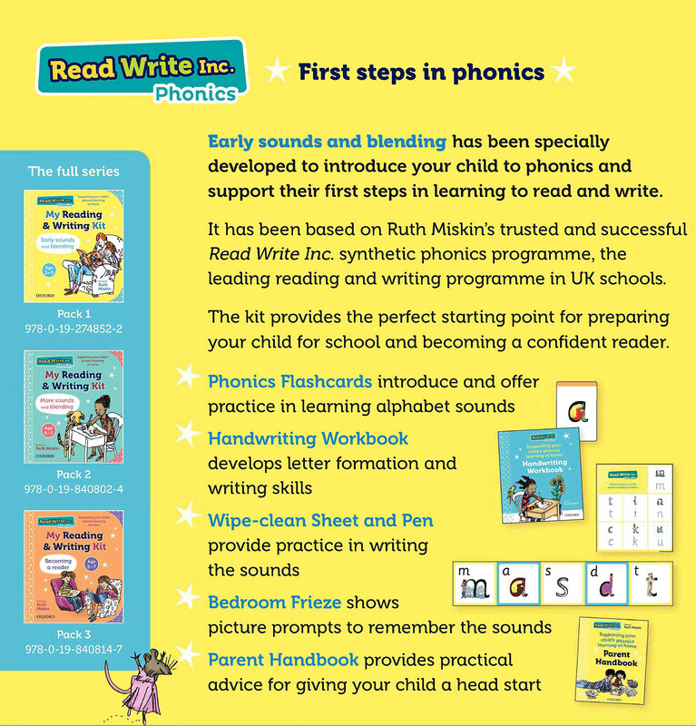 Read Write Inc.: My Reading and Writing Kit: Early Sounds and Blending, Paperback Book, By: Ruth Miskin