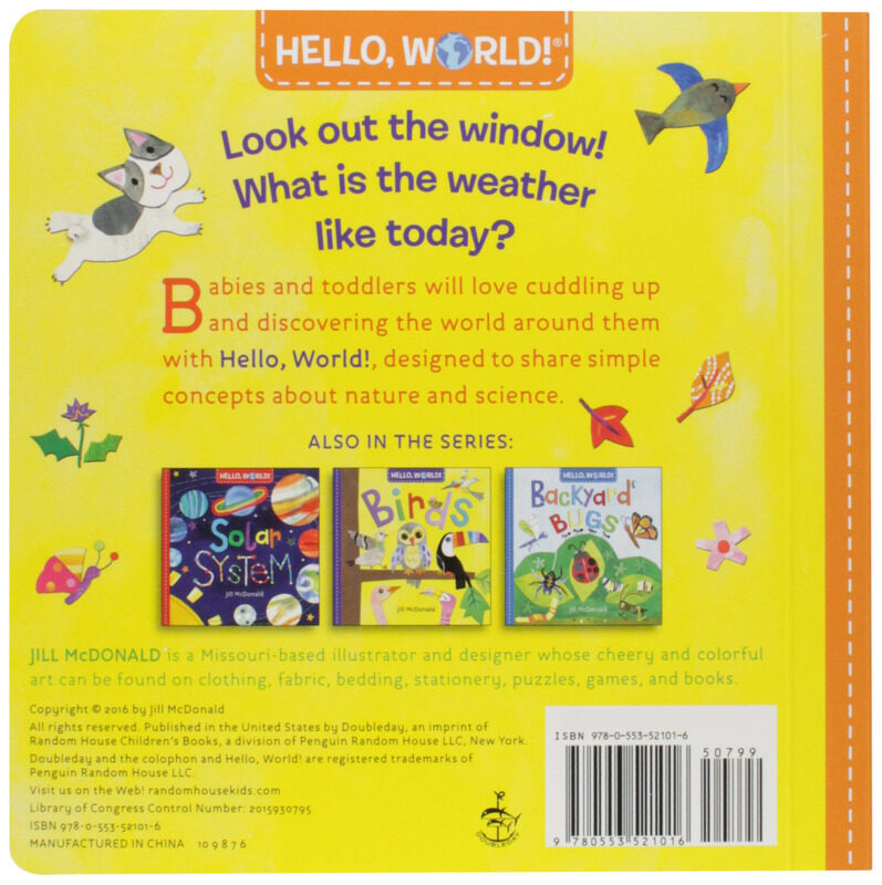 Hello, World! Weather, Board Book, By: Jill McDonald