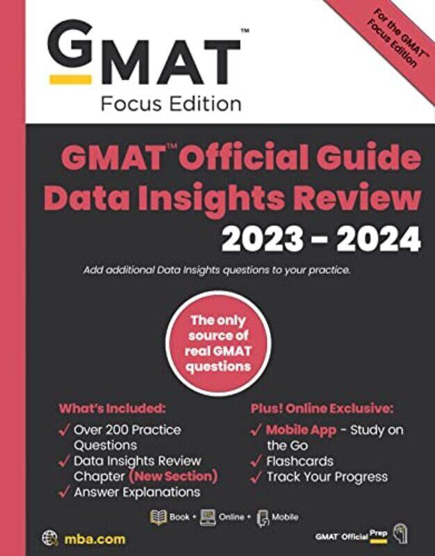 GMAT Official Guide Data Insights Review 2023-2024, Focus Edition: Includes Book + Online Question B , Paperback by GMAC (Graduate Management Admission Council)