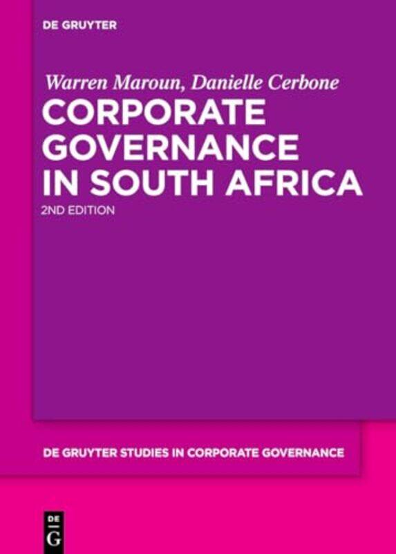 

Corporate Governance in South Africa by Vincent Queen's University Canada Mosco-Hardcover
