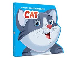 My First Shaped Board Book: Illustrated Cat - Animal Picture Book for Kids Age 2+ Board book , Paperback by Wonder House Books
