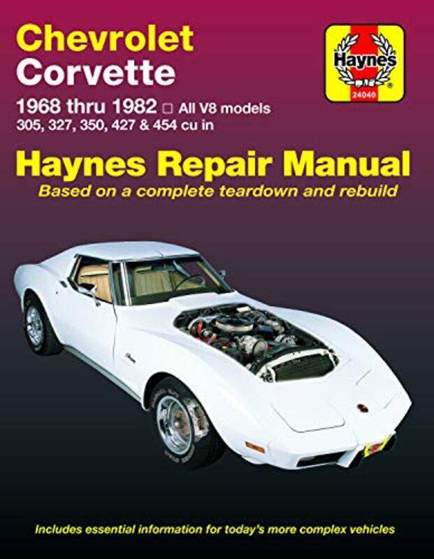 

Chevrolet Corvette 19681982 Haynes Repair Manual USA by Gunseli BerikEbru Dickinson College USA Kongar-Paperback