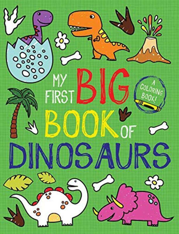

My First Big Bk Of Dinosaurs By Coloring - Hardcover
