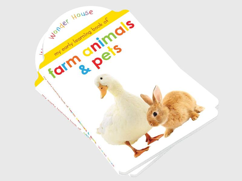 My Early Learning Book Of Farm Animals and Pets: Attractive Shape Board Books For Kids, Board Book, By: Wonder House Books
