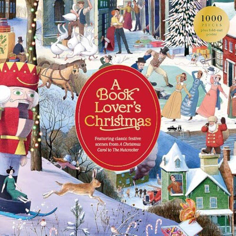 

A Book Lovers Christmas A 1000Piece Jigsaw Puzzle,Paperback By Anon - Kirkham, Michael