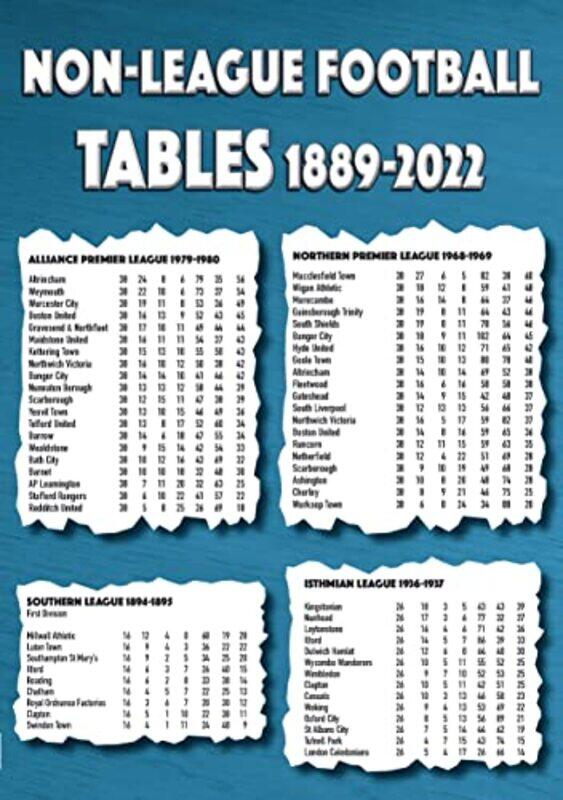 

NonLeague Football Tables 18892022 by Waldemar Quevedo-Paperback