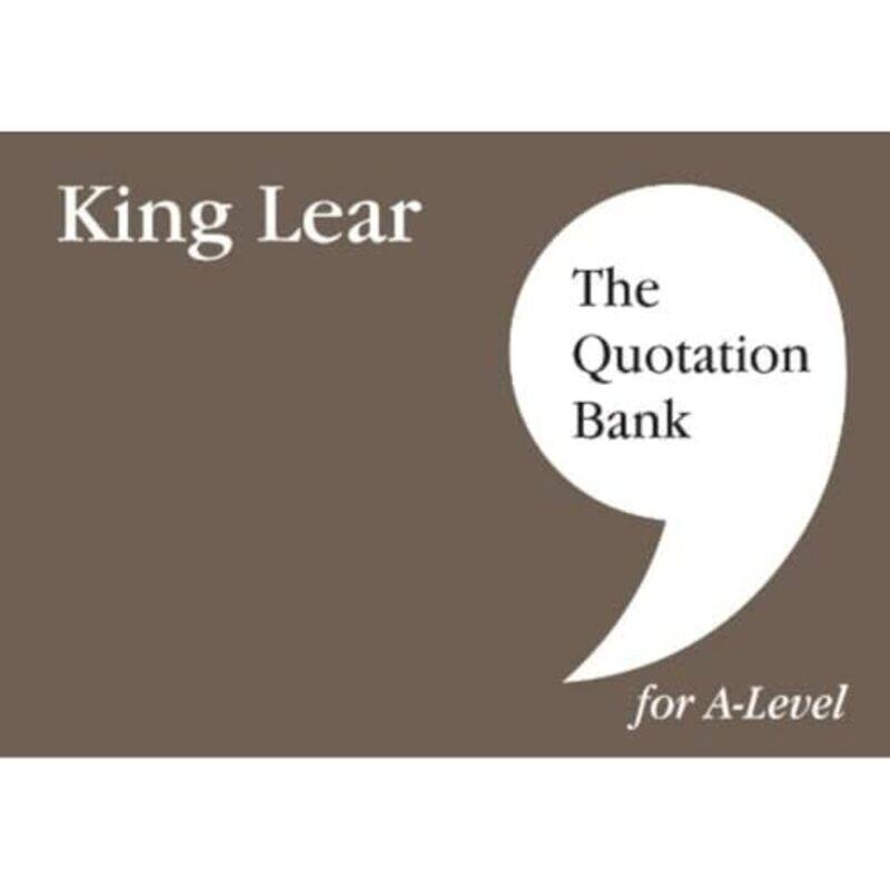 

The Quotation Bank King Lear ALevel Revision and Study Guide for English Literature by Paul Seeley-Paperback