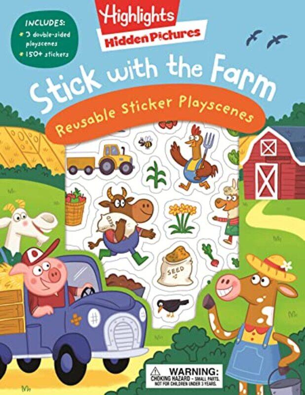 

Stick with the Farm Hidden Pictures Reusable Sticker Playscenes by Highlights-Paperback