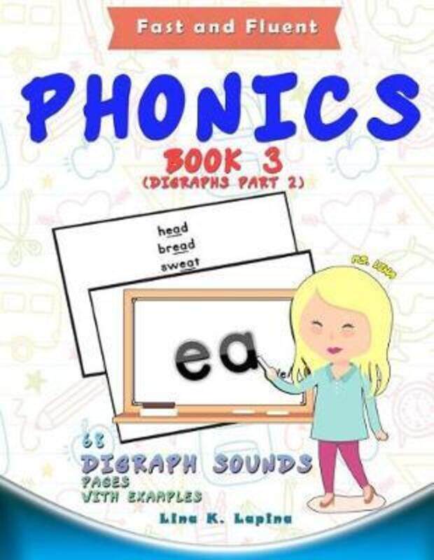 Phonics Flashcards (Digraph Sounds) Part2: 68 Flash Cards with Examples,Paperback,ByLapina, Lina K