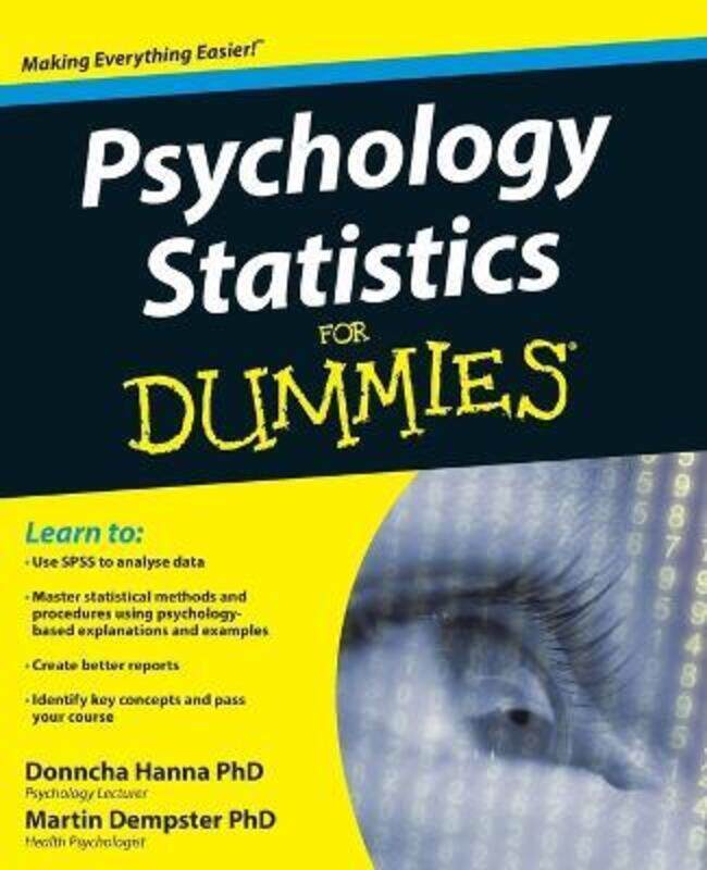 

Psychology Statistics For Dummies.paperback,By :Hanna, Donncha - Dempster, Martin