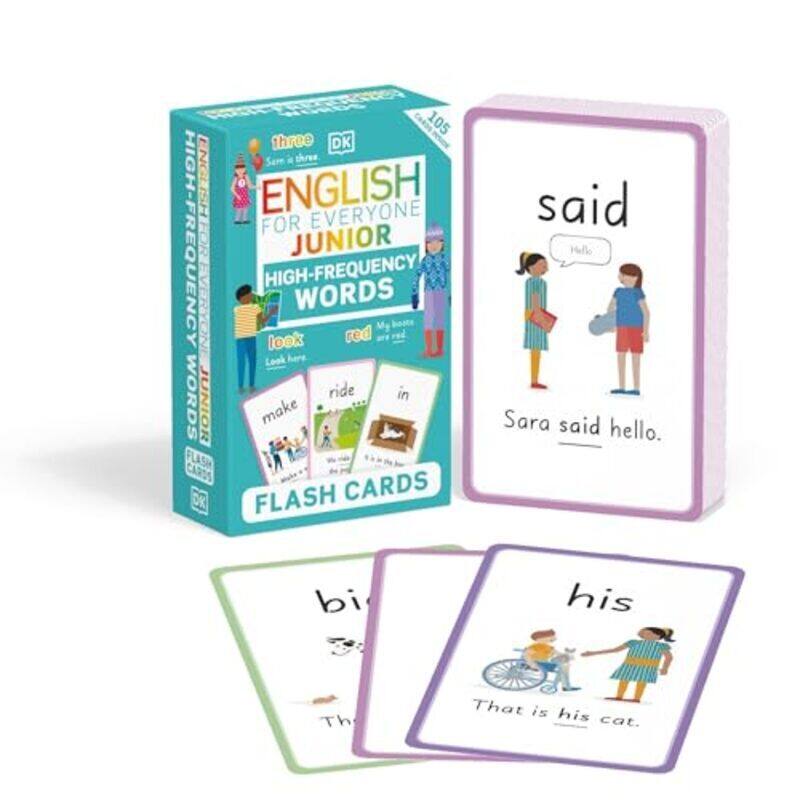 

English For Everyone Junior High-Frequency Words Flash Cards By Dk - Paperback