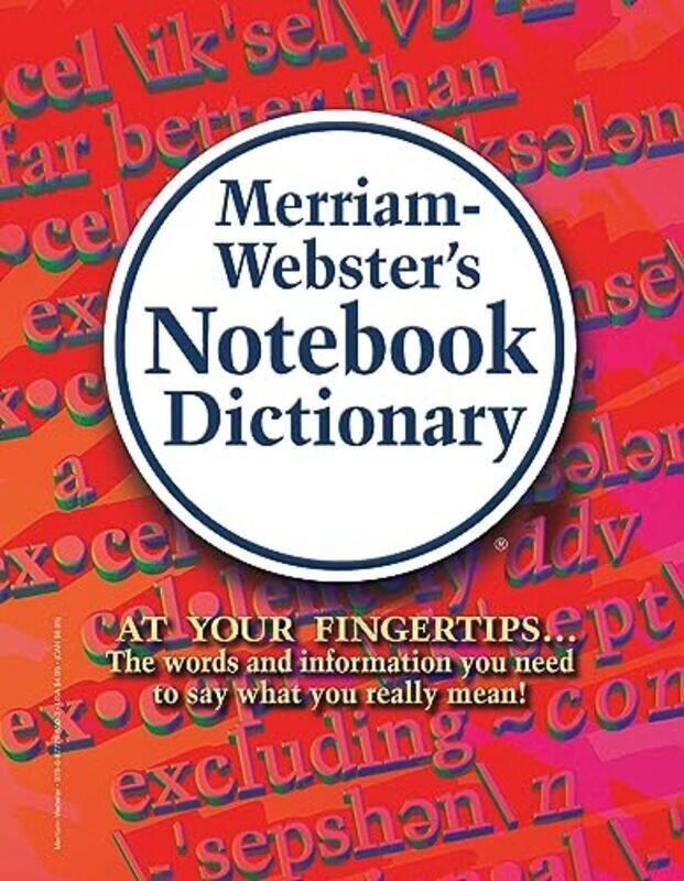 

Note Book Dictionary By Merriam-Webster Inc Hardcover