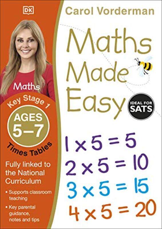 

Maths Made Easy Times Tables Ages 57 Key Stage 1 by Carol Vorderman-Paperback