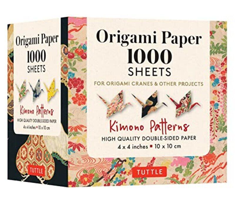 

Origami Paper 1,000 sheets Kimono Patterns 4" (10 cm): Tuttle Origami Paper: Double-Sided Origami Sh , Paperback by Tuttle Publishing