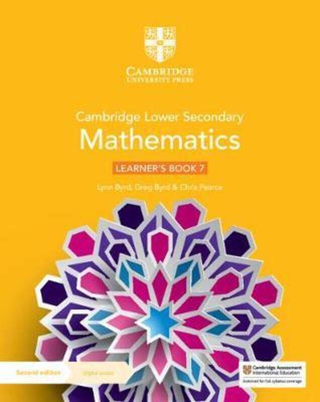 

Cambridge Lower Secondary Mathematics Learner's Book 7 with Digital Access (1 Year), Paperback Book, By: Lynn Byrd