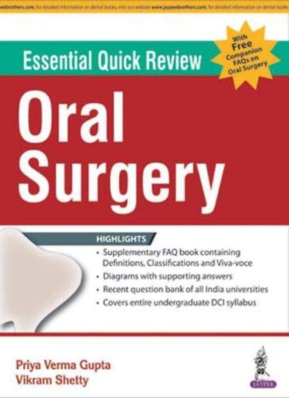 

Essential Quick Review Oral Surgery by Gupta, Verma Priya - Shetty, Vikram - Paperback