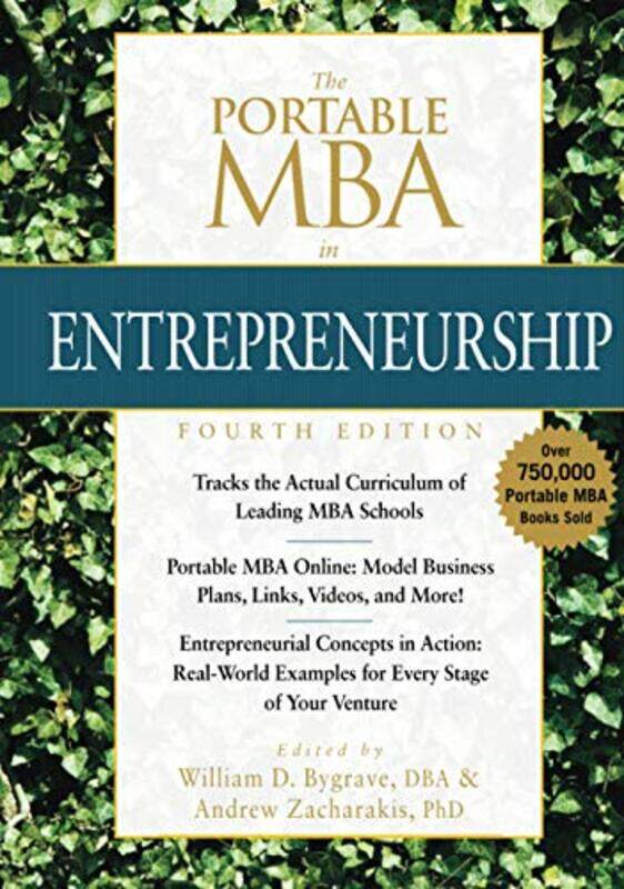 

The Portable Mba In Entrepreneurship by William D (Babson College) BygraveAndrew (Babson College) Zacharakis-Hardcover