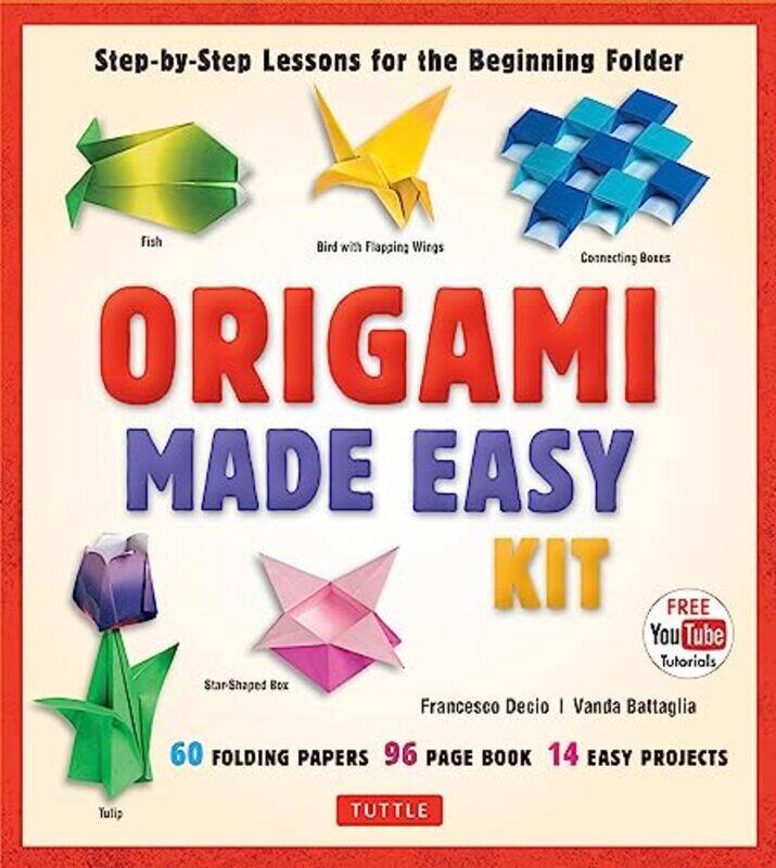 

Origami Made Easy Kit Stepbystep Lessons For The Beginning Folder Kit With Origami Book 14 Proj By Battaglia Vanda Paperback