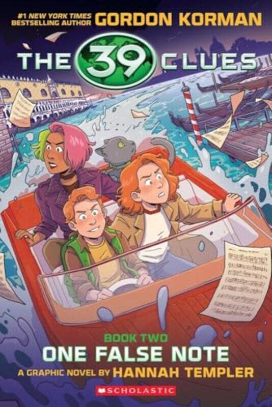 

39 Clues Graphix #2 One False Note Graphic Novel Edition By Korman, Gordon - Templer, Hannah -Paperback